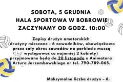 Niebieski i Żółty Siatkówka Turniej Plakat - 1